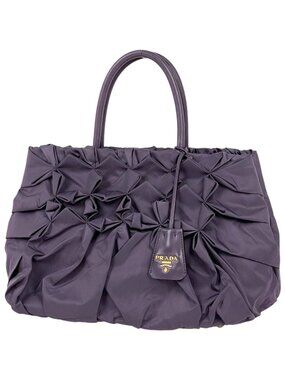 Prada Handbag Nylon Purple